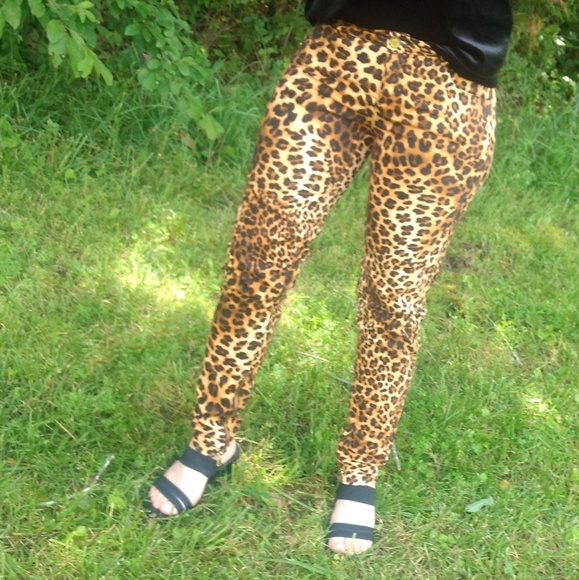 Zara Trafaluc Leopard Ankle Zip Skinny Pants MMXII - Picture 5 of 8